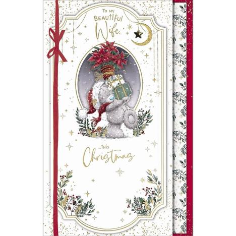 Beautiful Wife Handmade Me to You Bear Christmas Card  £4.99