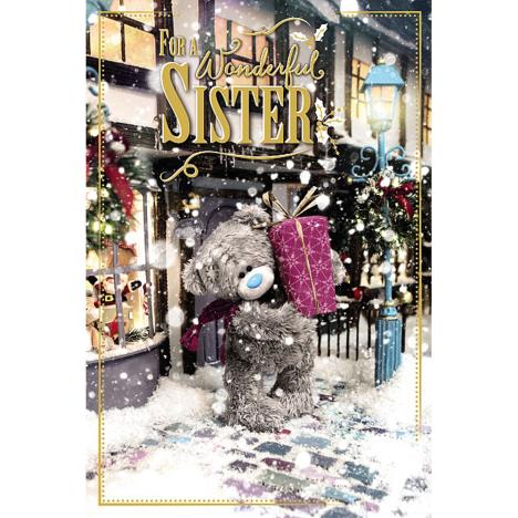 3D Holographic Wonderful Sister Me to You Bear Christmas Card  £4.25