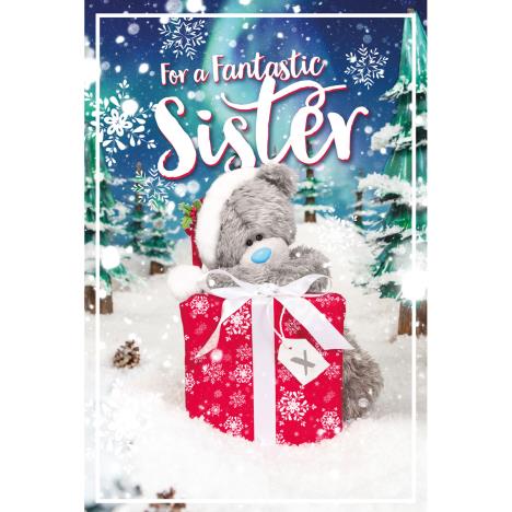 3D Holographic Fantastic Sister Me to You Bear Christmas Card  £3.39