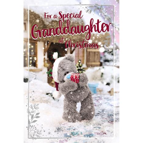 3D Holographic Granddaughter Me to You Bear Christmas Card