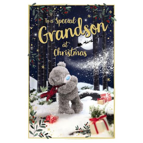 3D Holographic Grandson Me to You Bear Christmas Card  £3.39