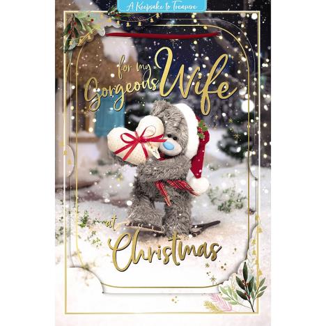 3D Holographic Gorgeous Wife Me to You Bear Christmas Card  £3.39