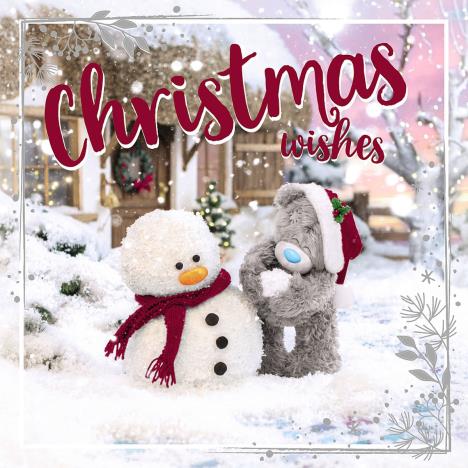 3D Holographic Christmas Wishes Me to You Bear Christmas Card  £2.69