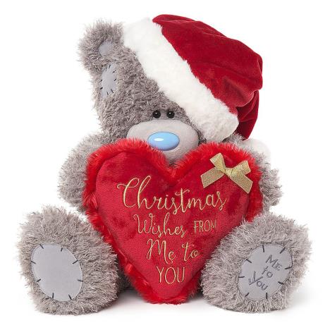 20" Santa Hat & Padded Heart Cushion Me To You Bear  £39.99