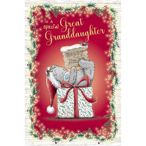 Great Granddaughter Me to You Bear Christmas Card  £1.89