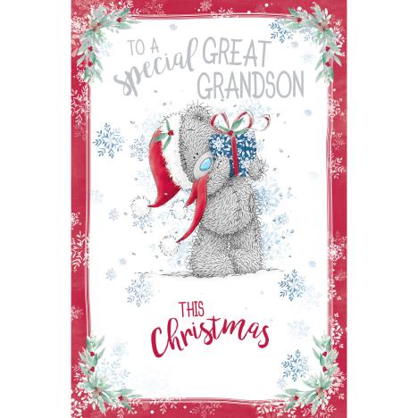 Me To You Bear Special Great Grandson Christmas Card