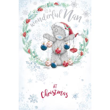 Wonderful Nan Me to You Bear Christmas Card  £1.89