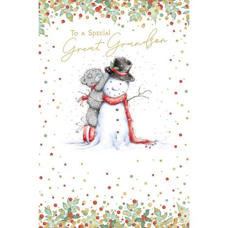 Special Great Grandson Me to You Bear Christmas Card  £1.89