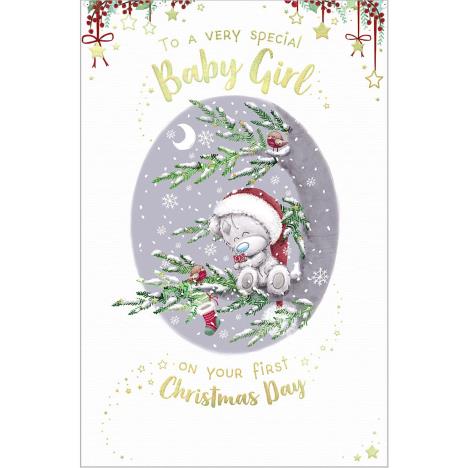 Baby Girl 1st Christmas Me to You Bear Christmas Card  £1.89
