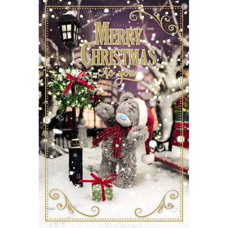 Me To You Bear Merry Christmas Bear In Scarf Photo Finish Christmas Card 