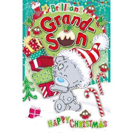 Brilliant Grandson My Dinky Bear Me to You Bear Christmas Card  £1.89