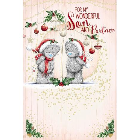 Wonderful Son & Partner Me To You Bear Christmas Card  £2.49