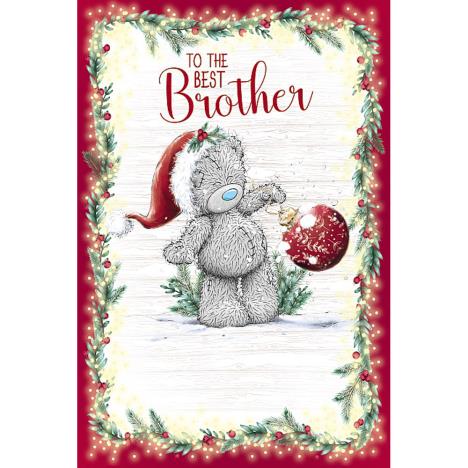 To The Best Brother Me to You Bear Christmas Card  £2.49