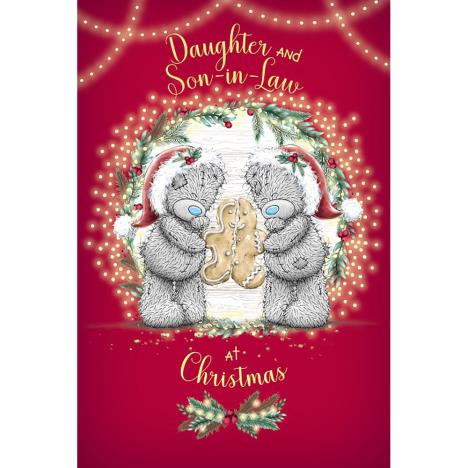 Daughter & Son In Law With Gingerbread Man Me to You Bear Christmas Card  £3.59