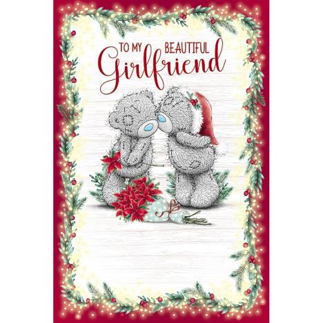 Beautiful Girlfriend Bears Kissing Me to You Bear Christmas Card  £3.59