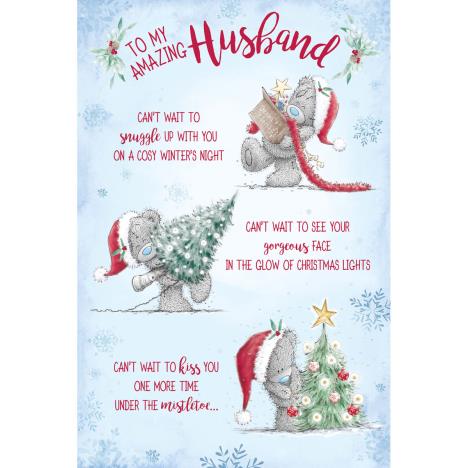 Amazing Husband Verse Me to You Bear Christmas Card  £2.49