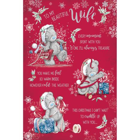 Beautiful Wife Verse Me to You Bear Christmas Card  £2.49