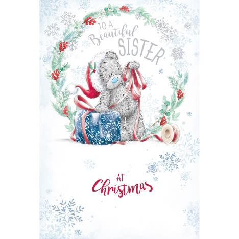 Beautiful Sister Me to You Bear Christmas Card  £2.49