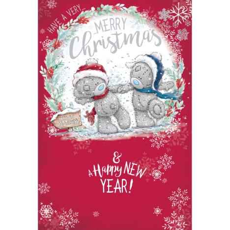 Bears Holding Hands Me to You Bear Christmas Card  £2.49