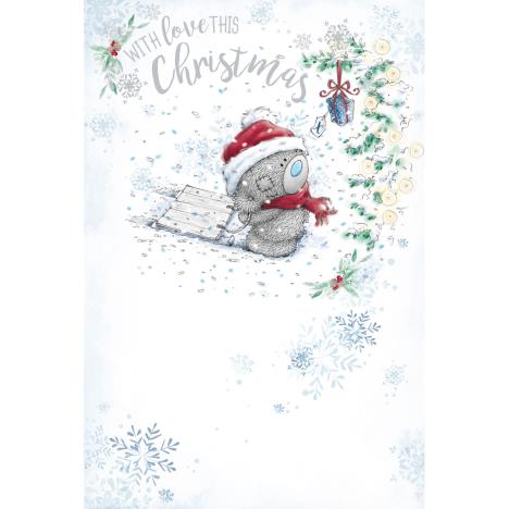 Tatty Teddy Pulling Sledge Me to You Bear Christmas Card  £2.49