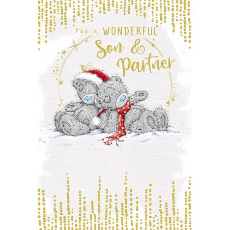 For A Wonderful Son & Partner Me to You Bear Christmas Card  £2.49