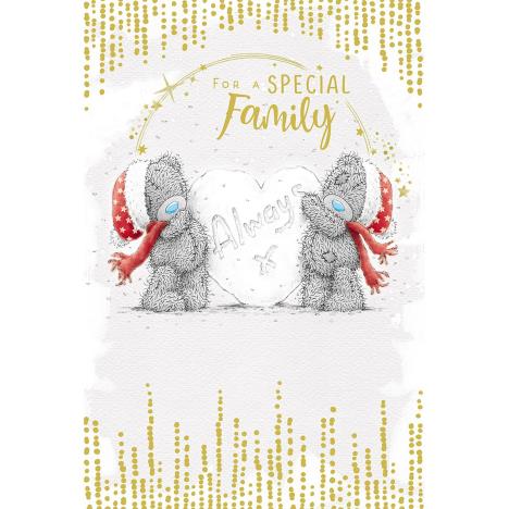 For A Special Family Me to You Bear Christmas Card  £3.59