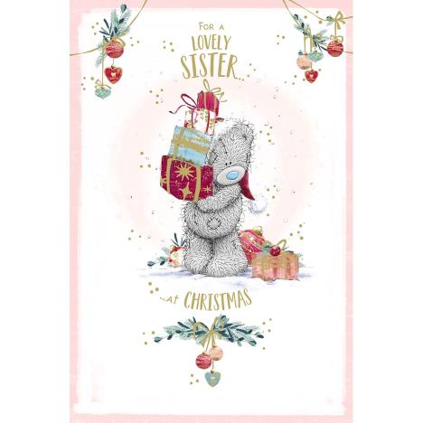 Lovely Sister Me to You Bear Christmas Card  £2.49