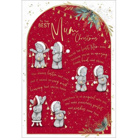 Best Mum Verse Me to You Bear Christmas Card  £3.59