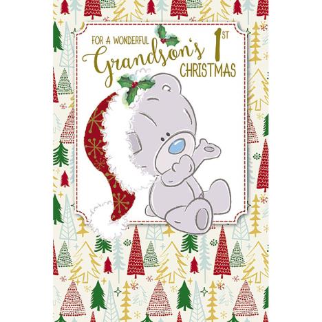 Grandsons 1st Tiny Tatty Teddy Me to You Bear Christmas Card  £2.49