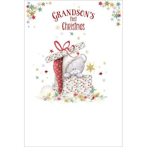 Grandsons 1st Tiny Tatty Teddy Me to You Bear Christmas Card  £2.49