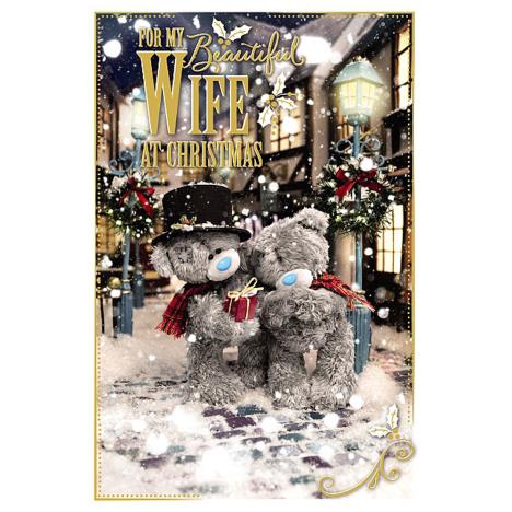 Beautiful Wife Photo Finish Me To You Bear Christmas Card  £2.49