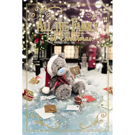 To All The Family Photo Finish Me to You Bear Christmas Card  £2.49