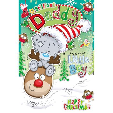 Daddy From Little Boy My Dinky Bear Me to You Bear Christmas Card  £2.49