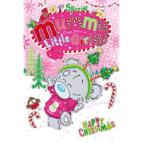Mummy From Little Girl My Dinky Bear Me to You Bear Christmas Card  £2.49