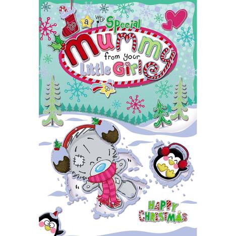Mummy From Little Girl Me to You Bear Christmas Card  £2.49