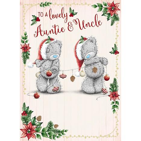 Lovely Auntie & Uncle Me To You Bear Christmas Card  £1.79