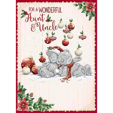 Wonderful Aunt & Uncle Me To You Bear Christmas Card  £1.79