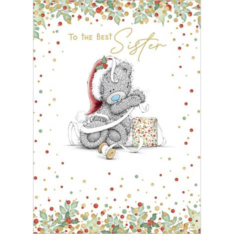 Best Sister Me to You Bear Christmas Card  £1.79