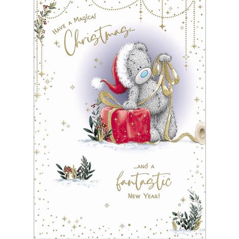 Wrapping Large Present Me to You Bear Christmas Card  £1.79