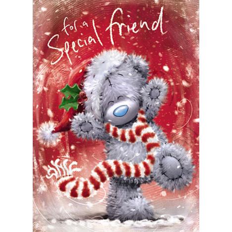Special Friend Softly Drawn Me To You Bear Christmas Card  £1.79