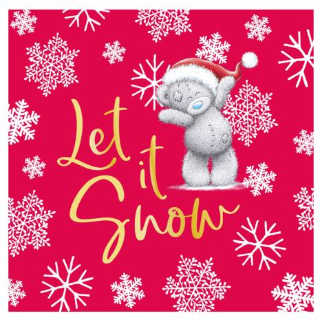 Let It Snow Me to You Bear Christmas Gift Tag  £0.40