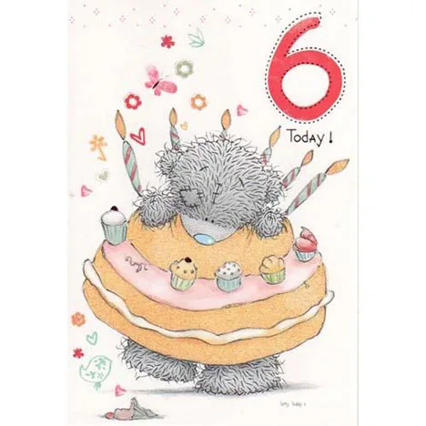 6th Birthday Me to You Bear Card £0.90