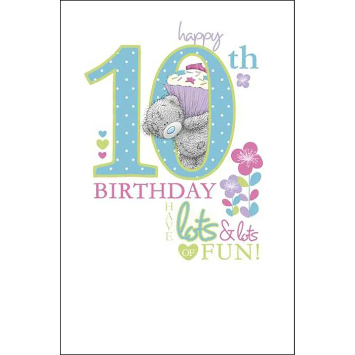 10th Birthday Me to You Bear Card £1.69