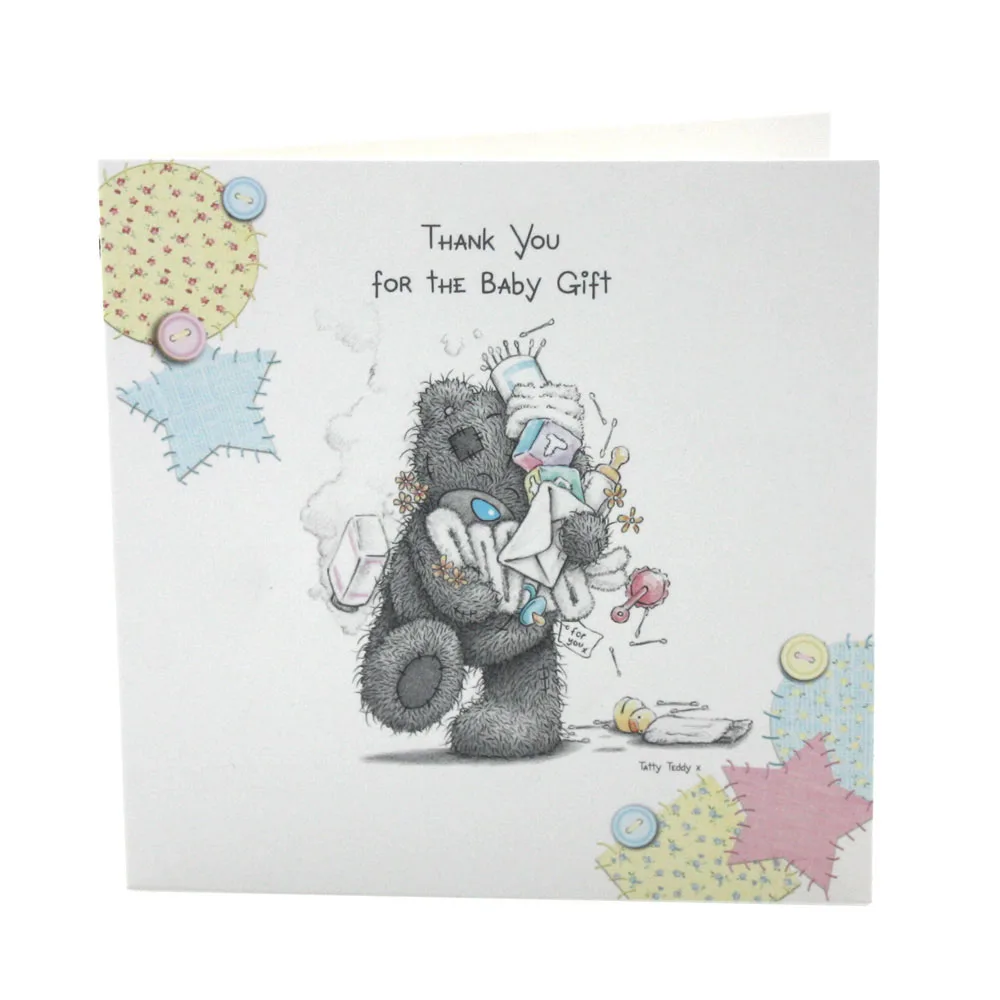 Baby Gift Thanks Me to You Bear Card £3.75