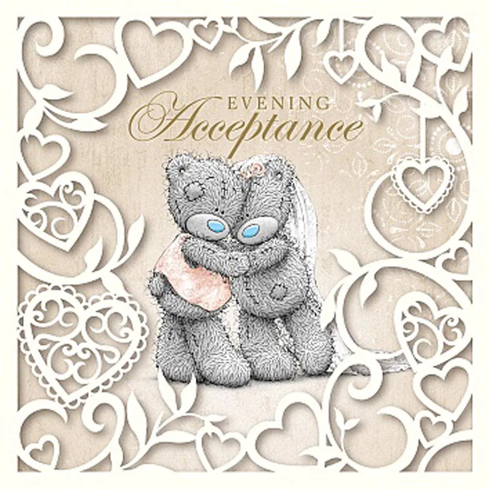 Evening Acceptance Me to You Bear Wedding Card £1.49