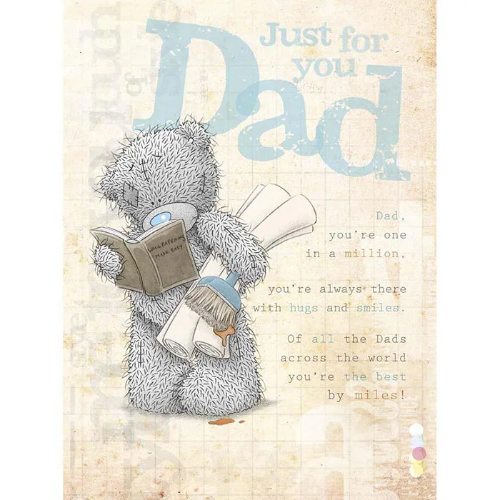 Just for You Dad Me to You Bear Birthday Card £3.45