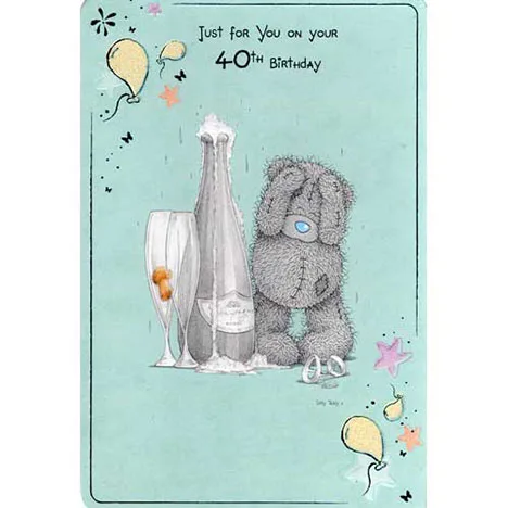 40th Me to You Bear Card