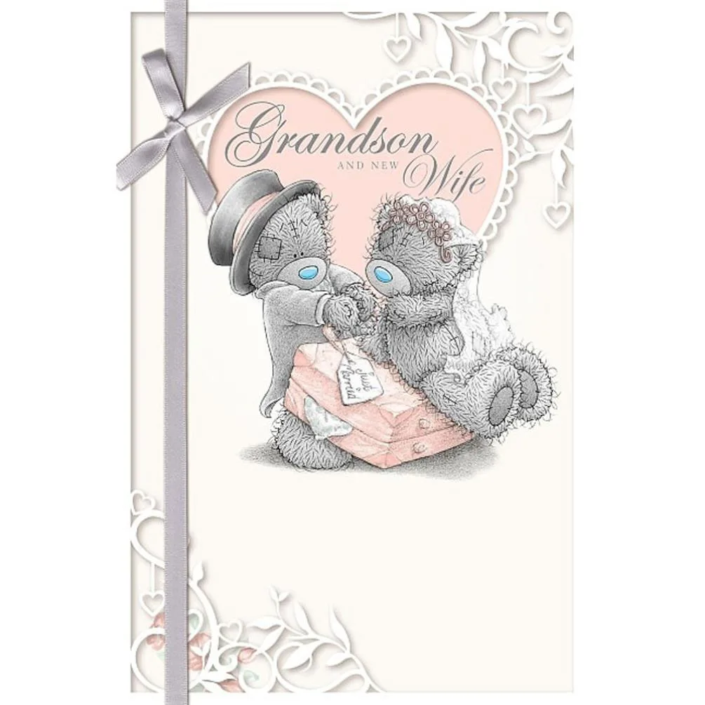 Grandson and New Wife Me to You Bear Wedding Day Card £2.49