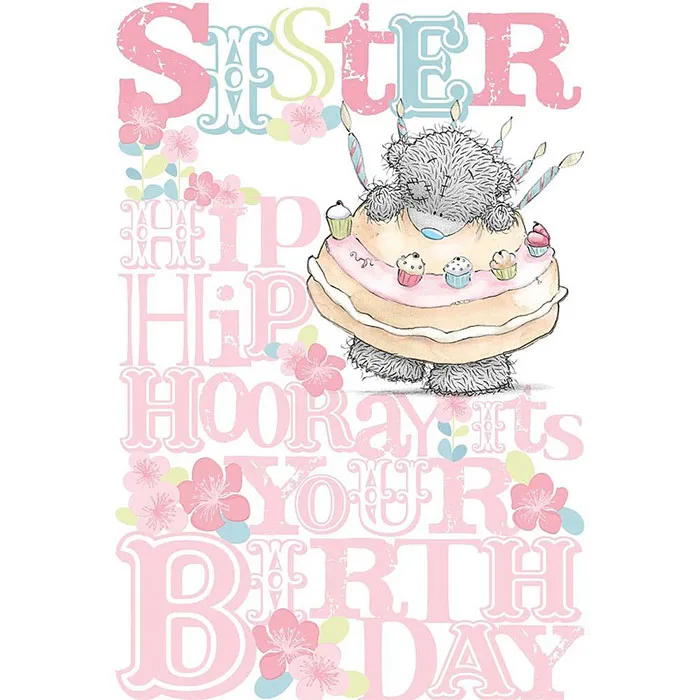 Sister Birthday Me to You Bear Card £3.99