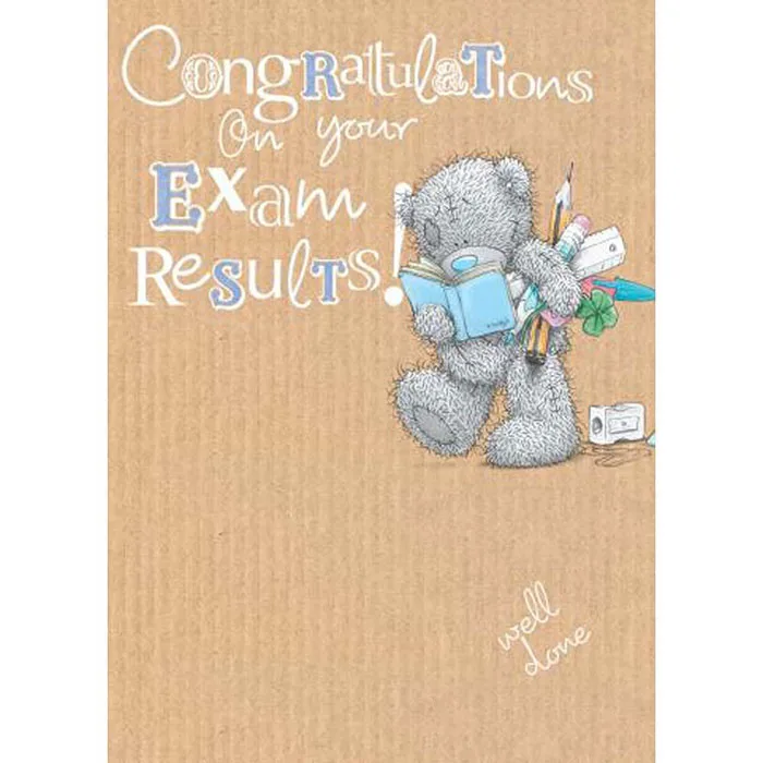 Exam Results Congratulations Me to You Bear Card £1.79